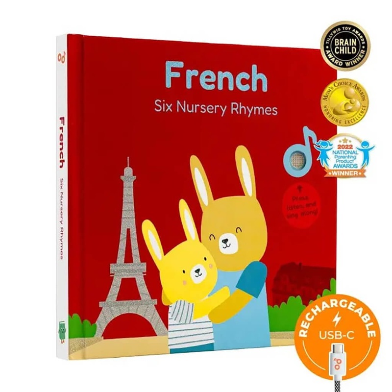 Cali’s Book French Nursery Rhymes Book-Bilingual Sound Books – Rechargeable