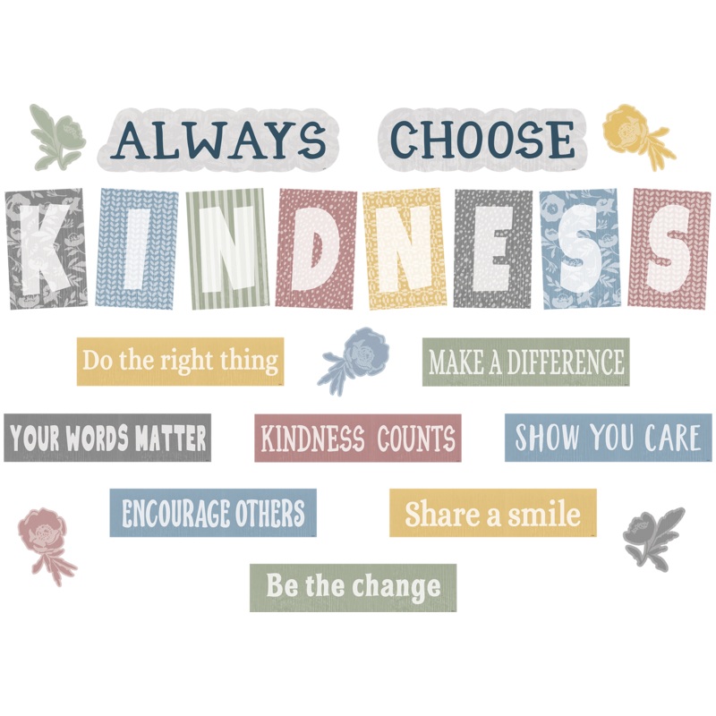 Classroom Cottage Always Choose Kindness Bulletin Board Set