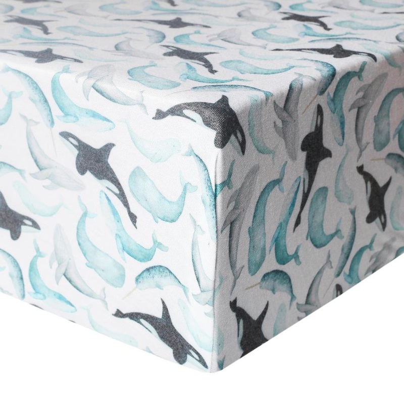 Copper Pearl Premium Knit Fitted Crib Sheet | Kai