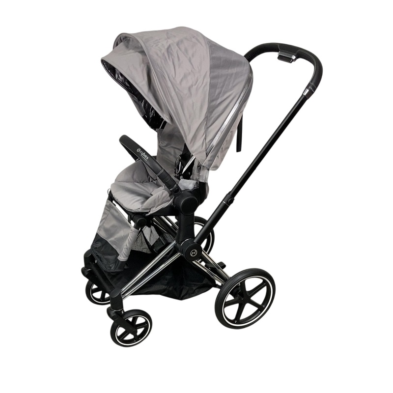 Cybex PRIAM Stroller, 2019, Manhattan Grey, Chrome With Black Details