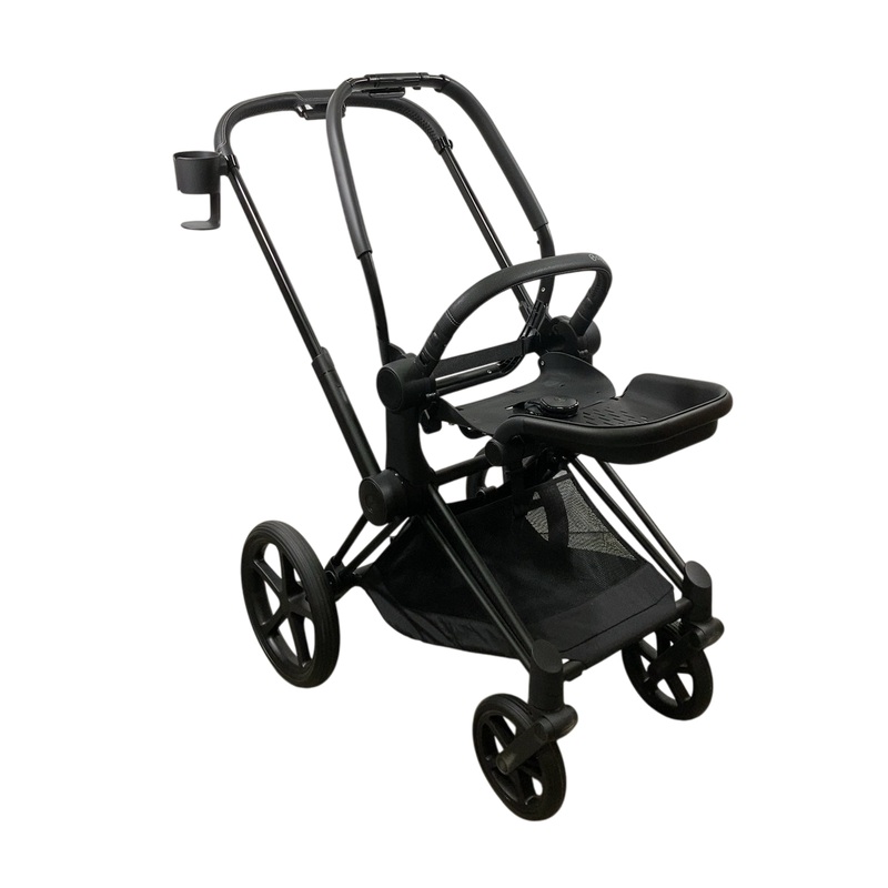 Cybex PRIAM Stroller Frame And Seat, 2024, Matte Black