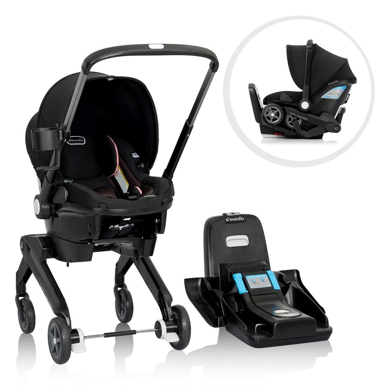Evenflo Shyft DualRide Infant Car Seat and Stroller Combo – Ayer Pink