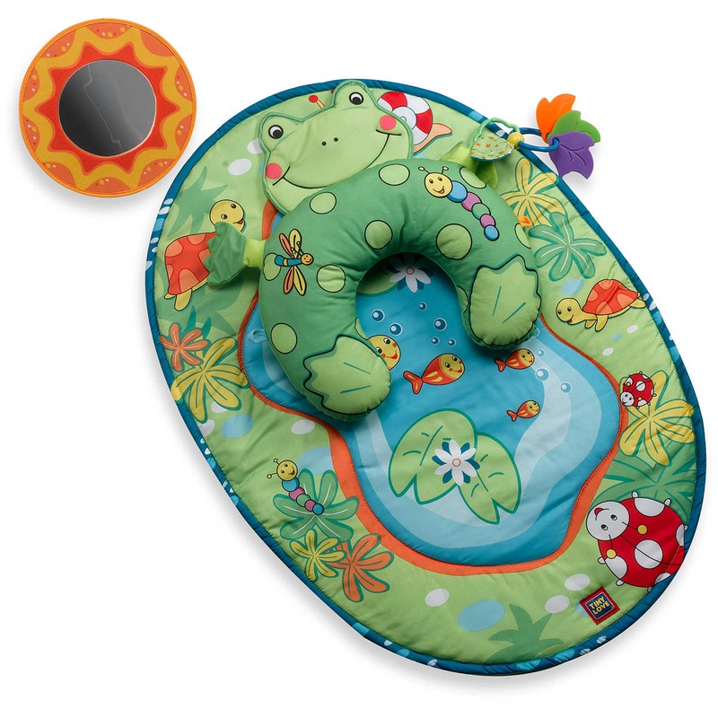 Tiny Love Tummy Time Fun Frog Pillow & Mat