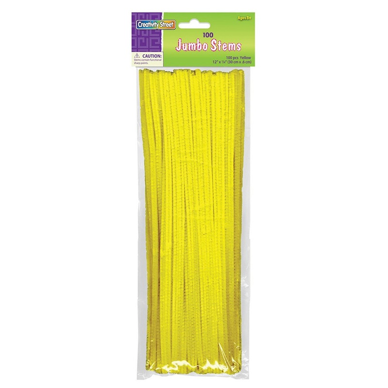 Yellow Jumbo Chenille Stems