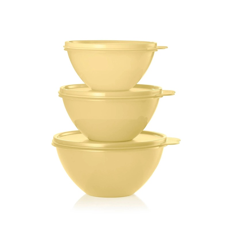 6pc (set of 3) Wonderlier Bowl Food Storage Set Yellow