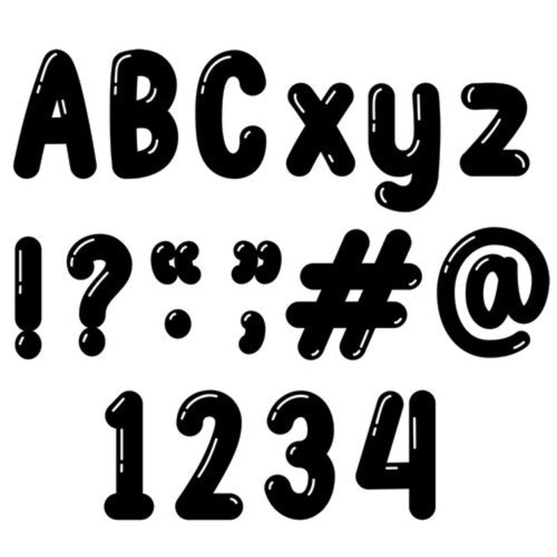 Core Decor Bubble Letters 4″ Designer Letters