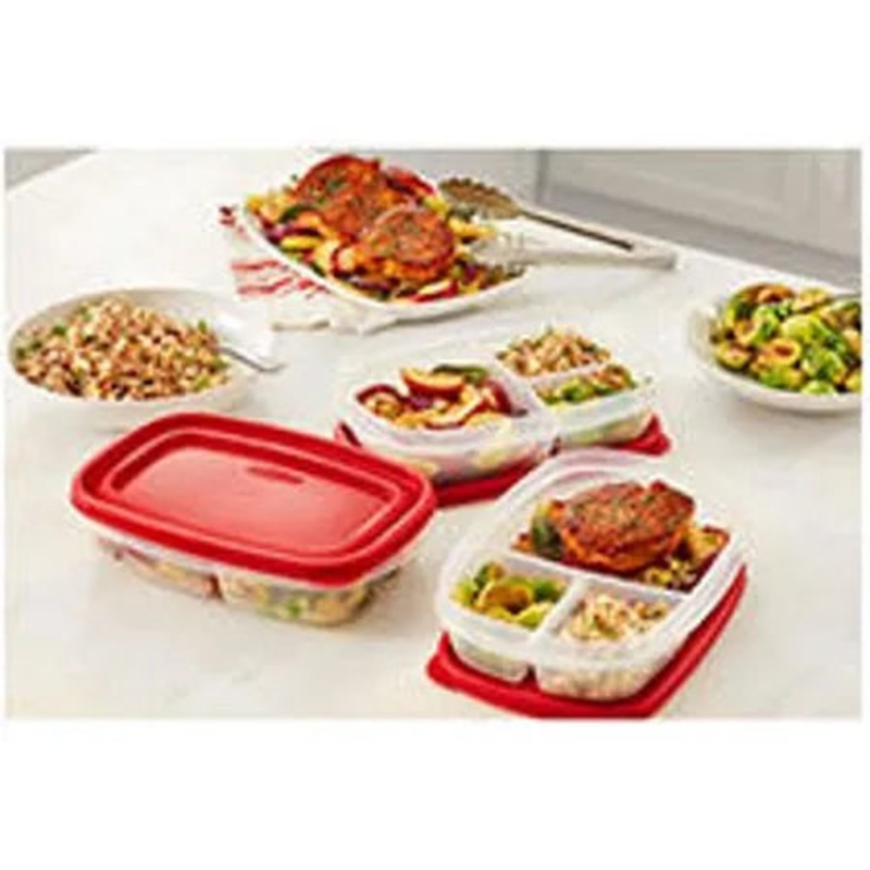 Easy Find Lids Meal Prep Food Storage Containers 14-Piece Set
