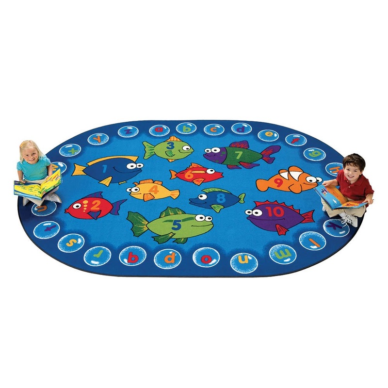 Fishing for Literacy Rug (6′ x 9′ Oval)