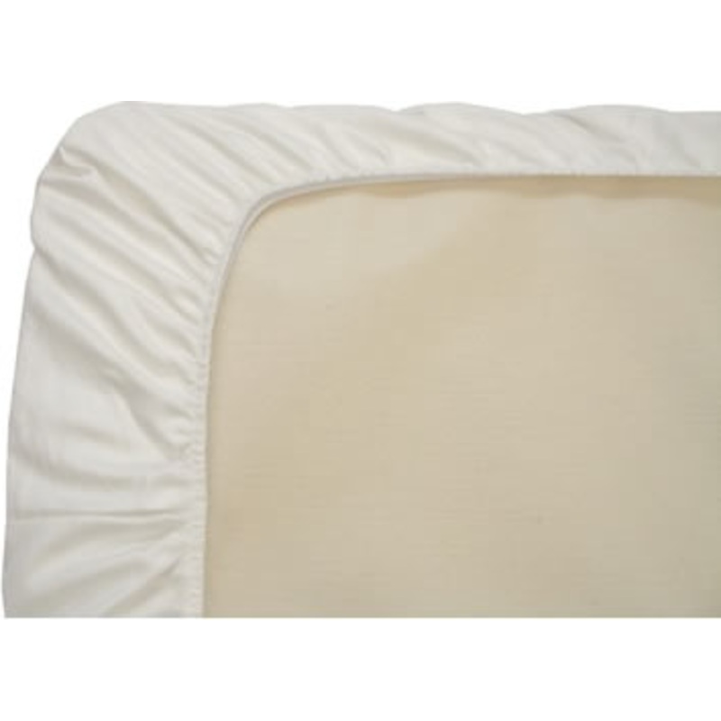 Naturepedic Fitted Organic Cotton Crib Sheet – White