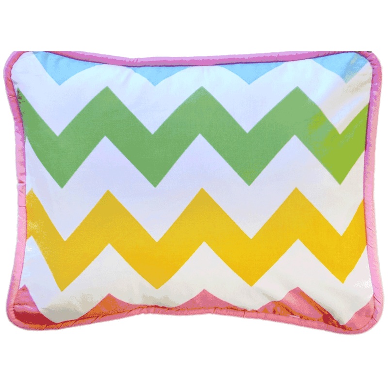 New Arrivals Zig Zag Rainbow Throw Pillow – 16 x 16