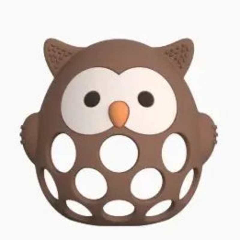 Three Hearts Silicone Owl Teether