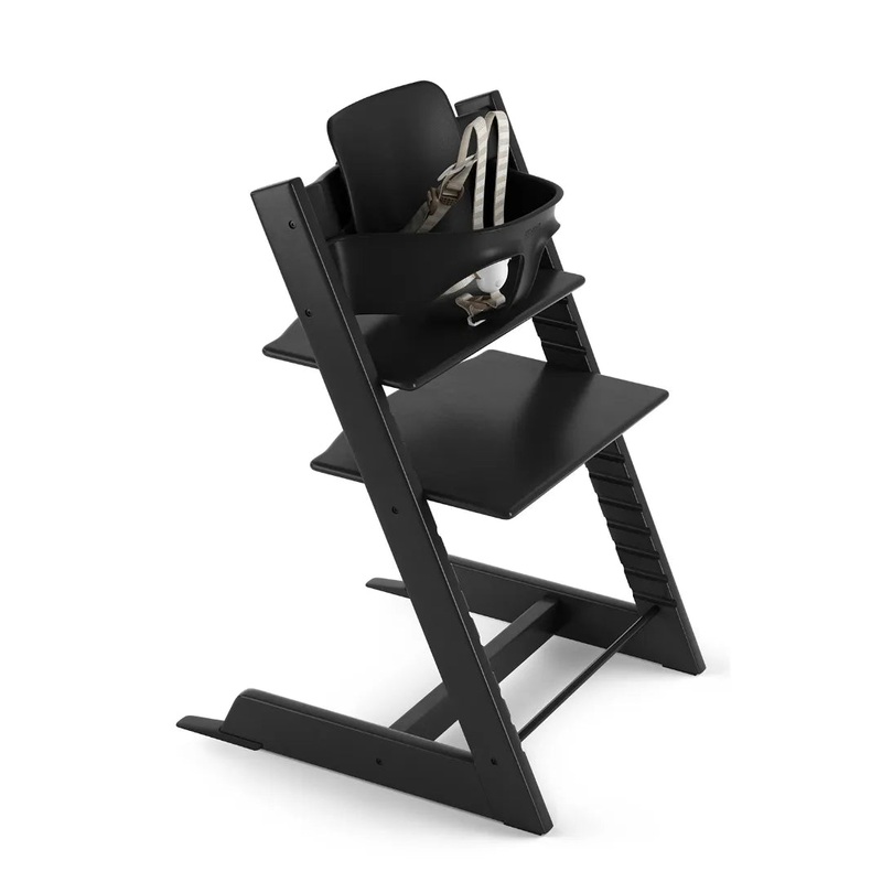 Tripp Trapp High Chair & Baby Set – Black