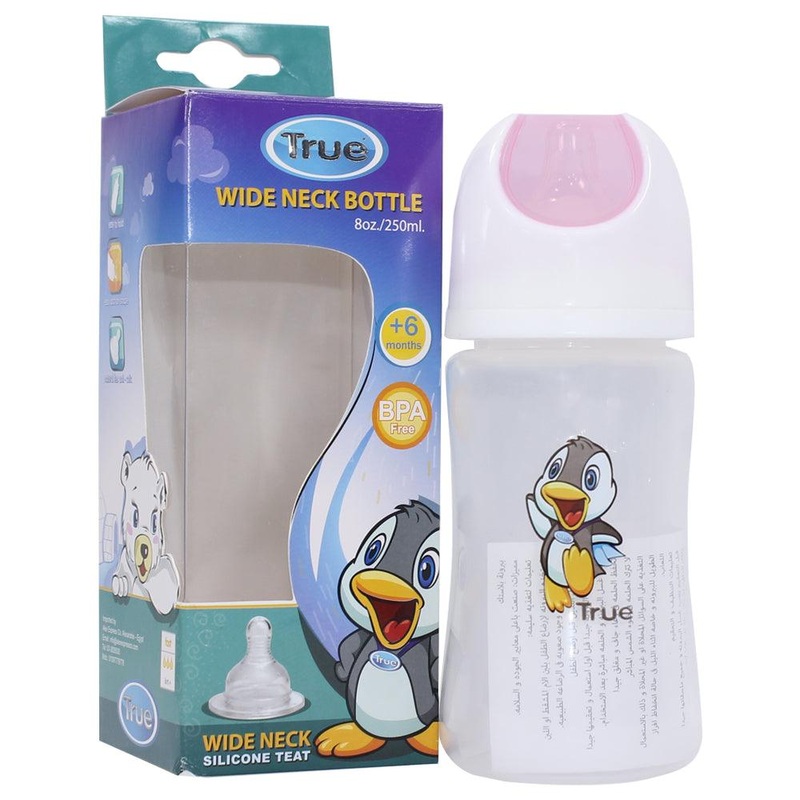 True Wide-Neck Feeding Bottle – 250 ml