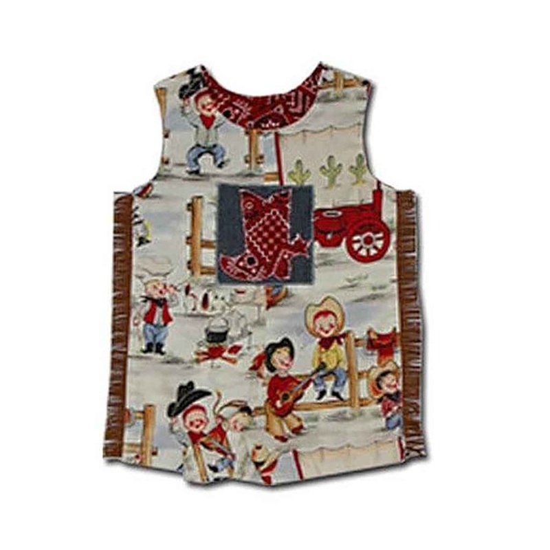 Chuckwagon Gang Infant Toddler Boy Print Romper