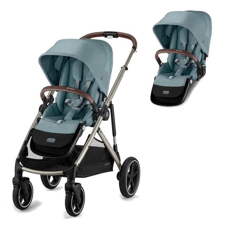 CYBEX Gazelle S Double Pushchair (2 seats) – Stormy Blue