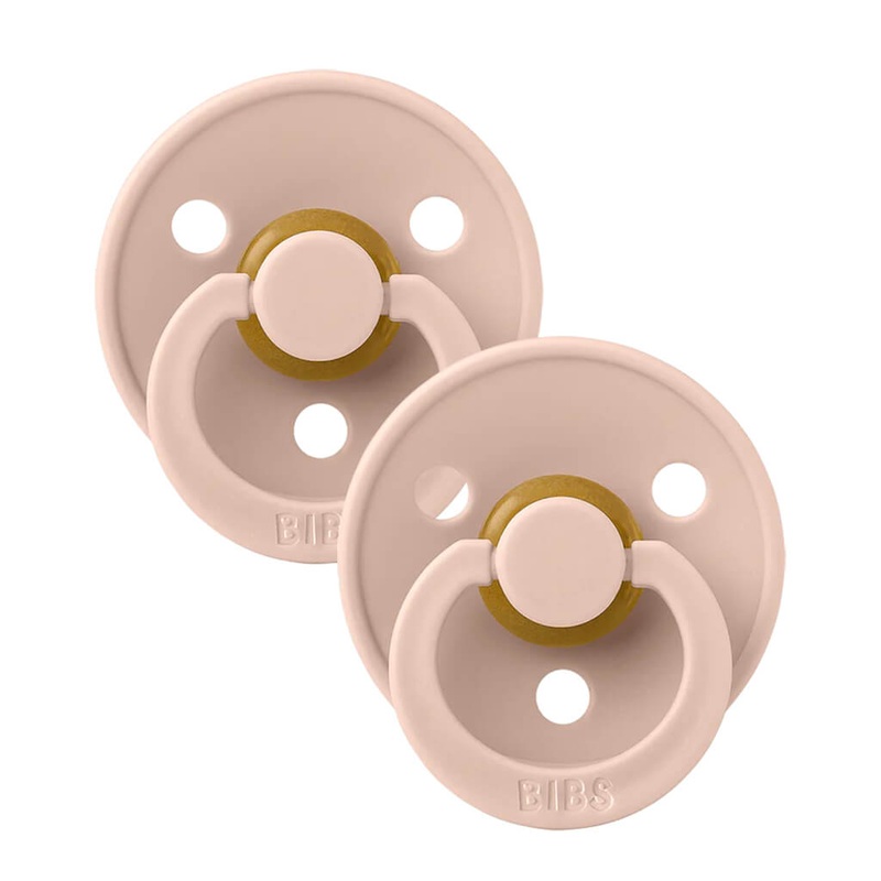 Natural Rubber Pacifier 2 Pack Blush