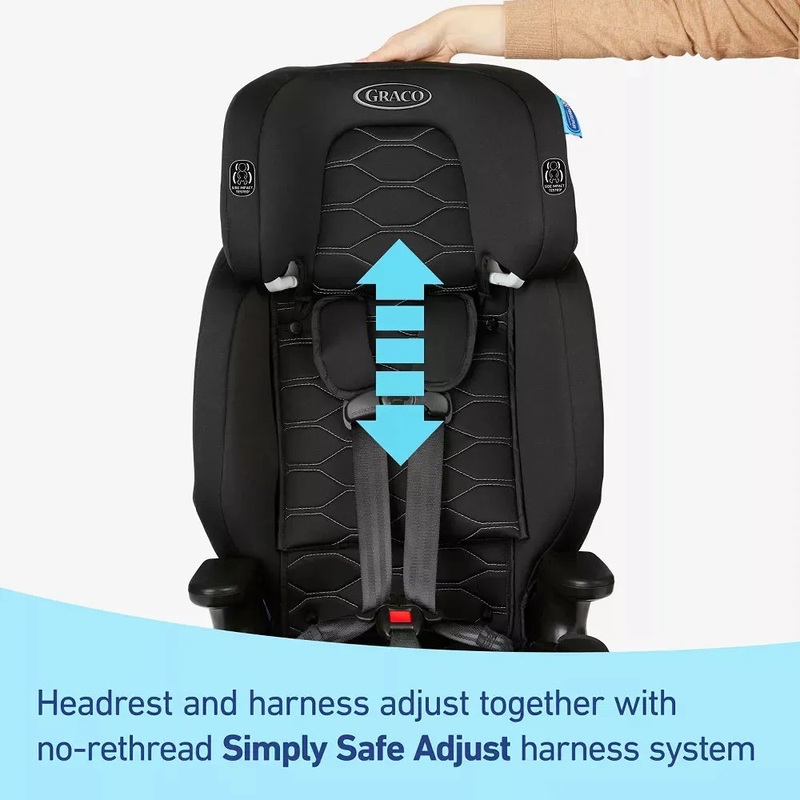 Nautilus 2.0 LX 3-in-1 Harness Booster Car Seat – Black (See Description)