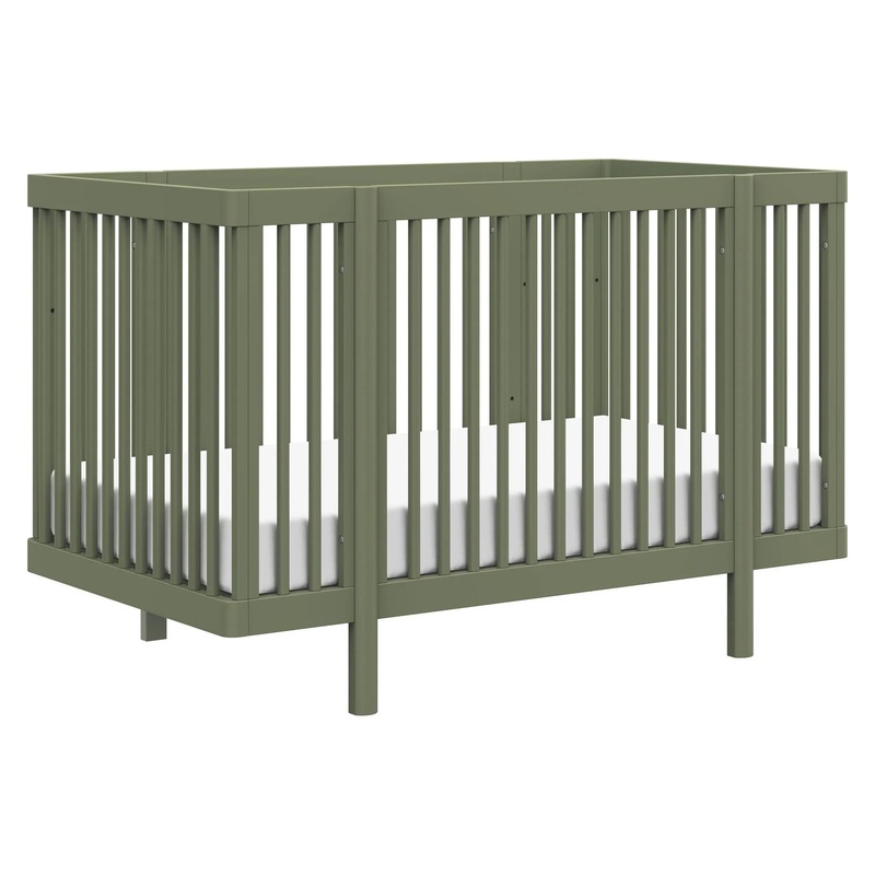 Pogo 8-in-1 Convertible Crib with All-Stages Conversion Kits – Olive