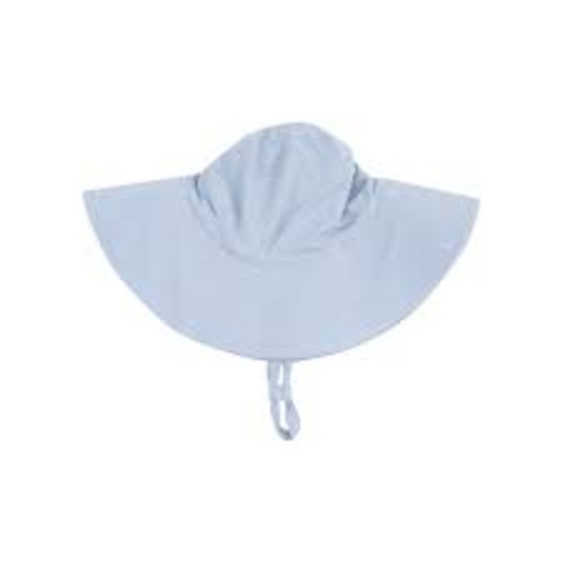 Solid Blue Fog Wide Brim Sunhat