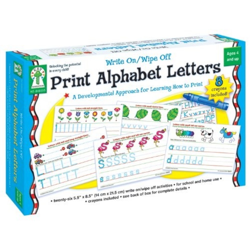 Write On/Wipe Off Cards – Print Alphabet Letters