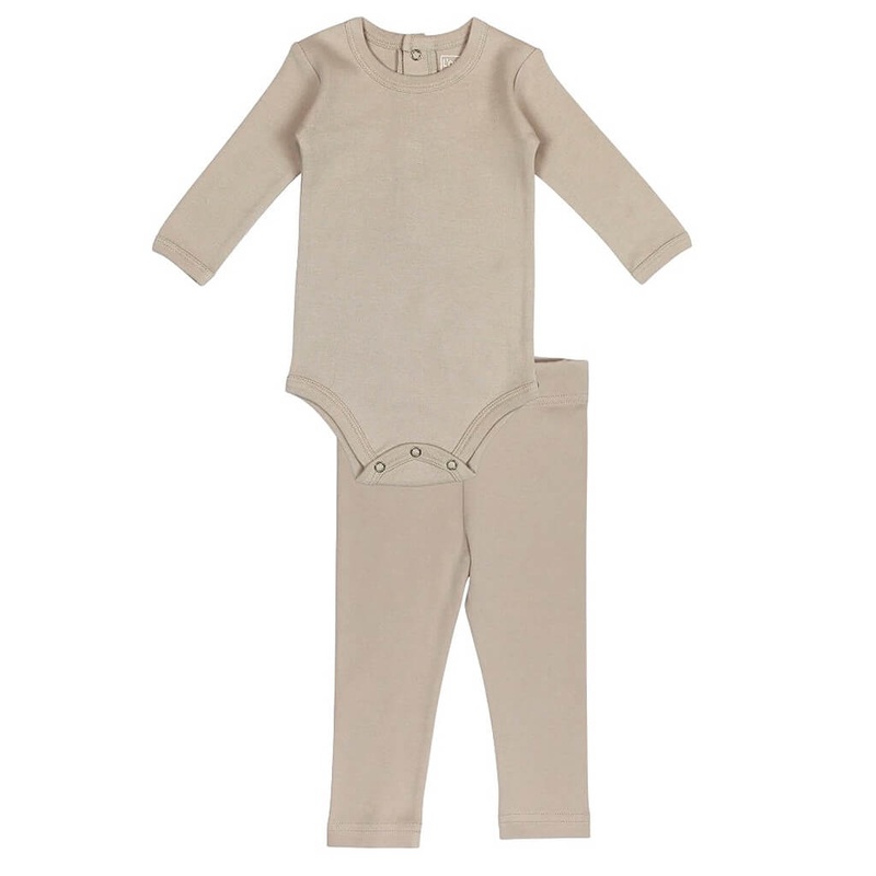Bodysuit + Pants Set Oatmeal