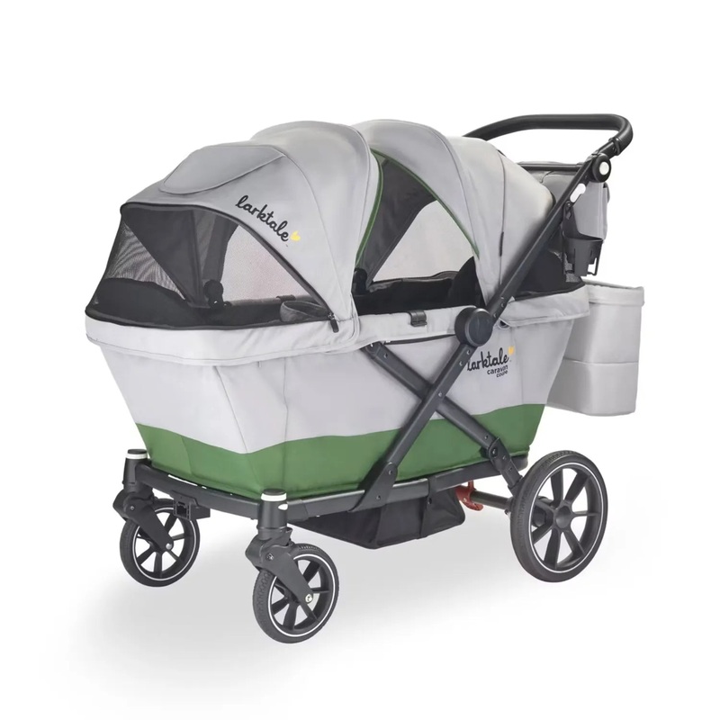 Caravan Coupe V2 Stroller Wagon – Gray/Green
