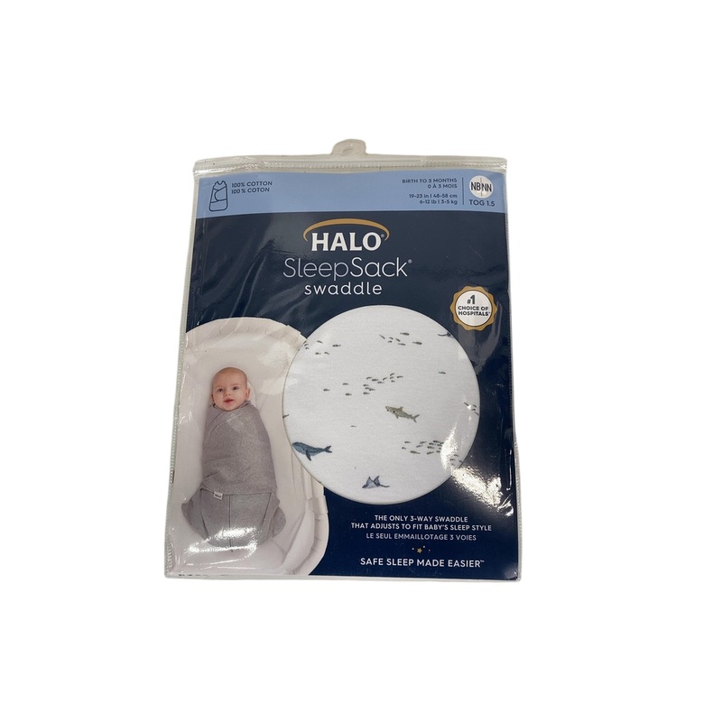 Halo Cotton Sleepsack, Newborn, Ocean Life