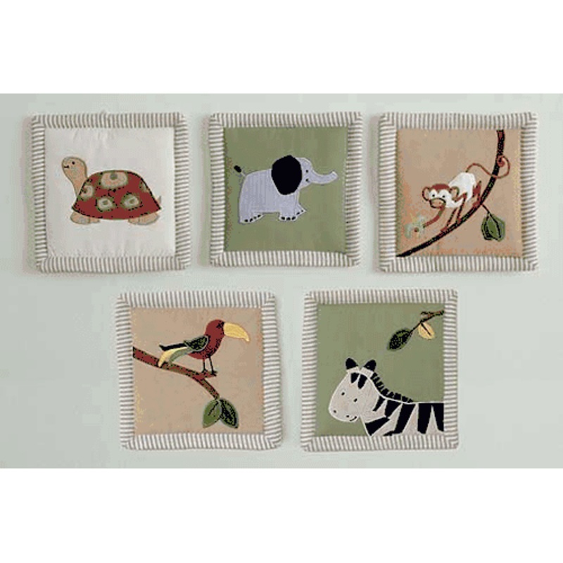 Kids Line Zanzibar Wall Hanging – Set of 5