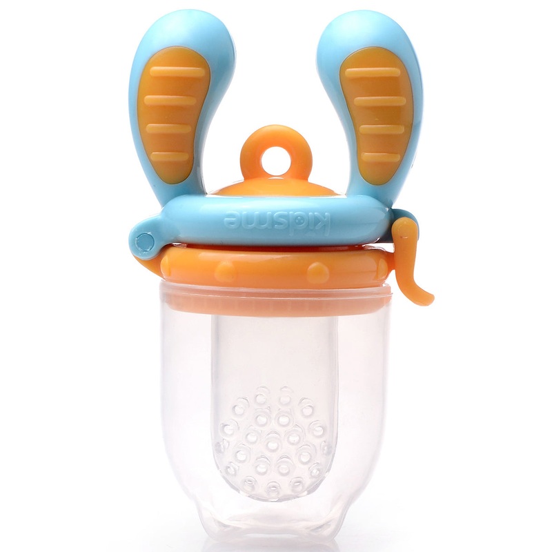 Kidsme Food Feeder, Medium (4+ Months) – Blue/Orange