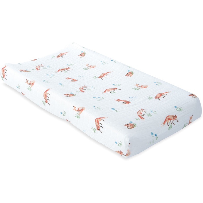 Little Unicorn Cotton Muslin Changing Pad Cover – Fox