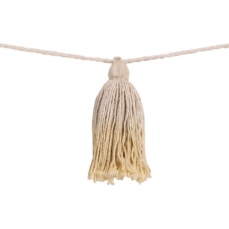 Lorena Canals Tie-Dye Pom Pom Garland – Yellow