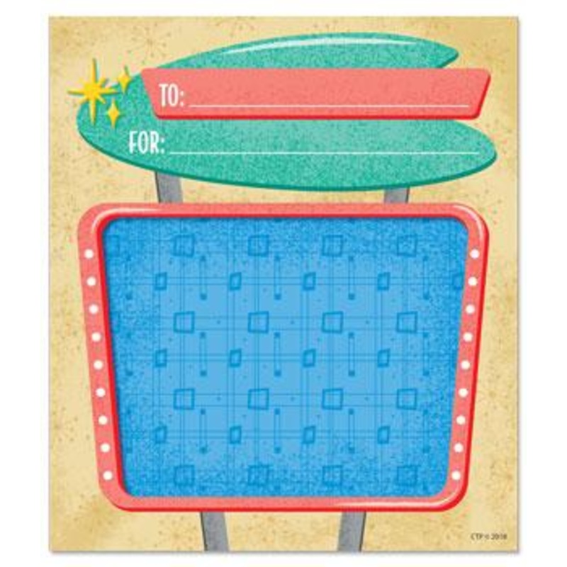 Mid-Century Mod Retro Sign Student Incentive Chart