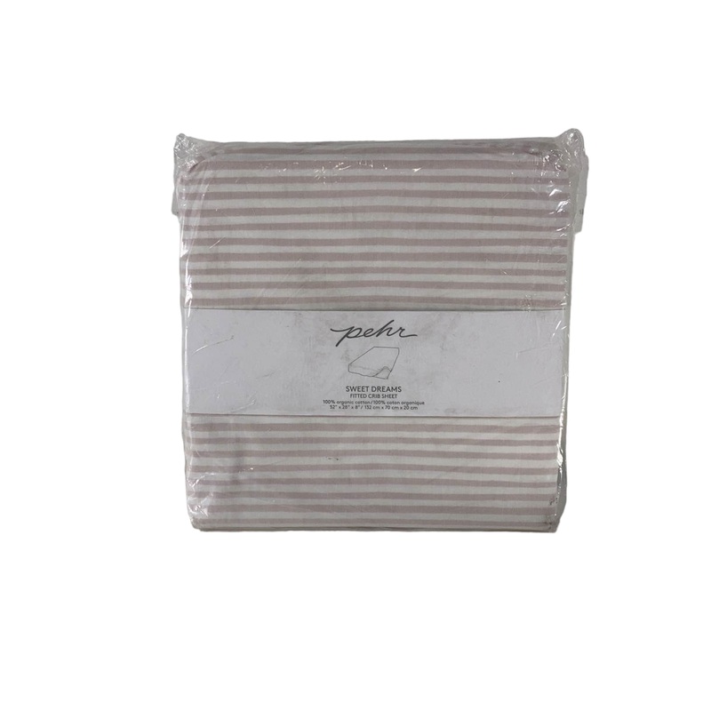 Pehr Fitted Crib Sheet, Stripes Away Petal