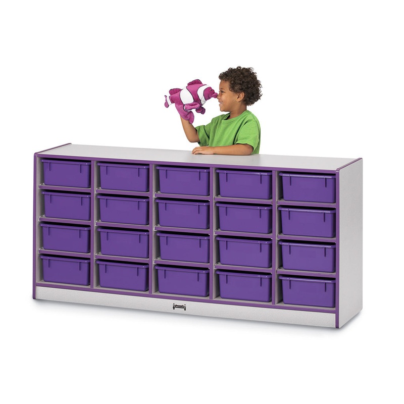 Rainbow Accents 20 Tub Mobile Storage – without Tubs – Teal