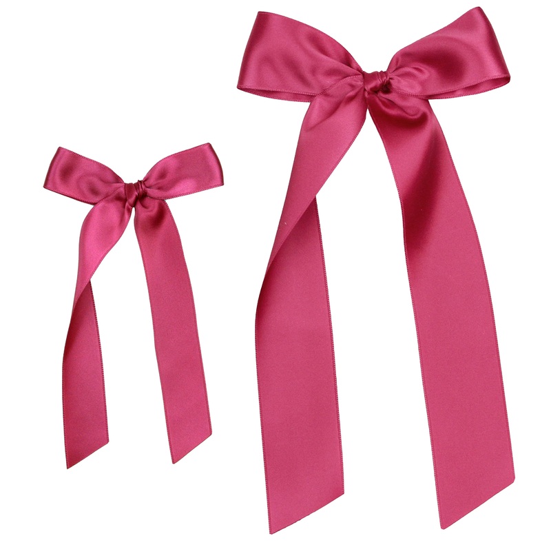 Satin Bow – Peony Sash Clip