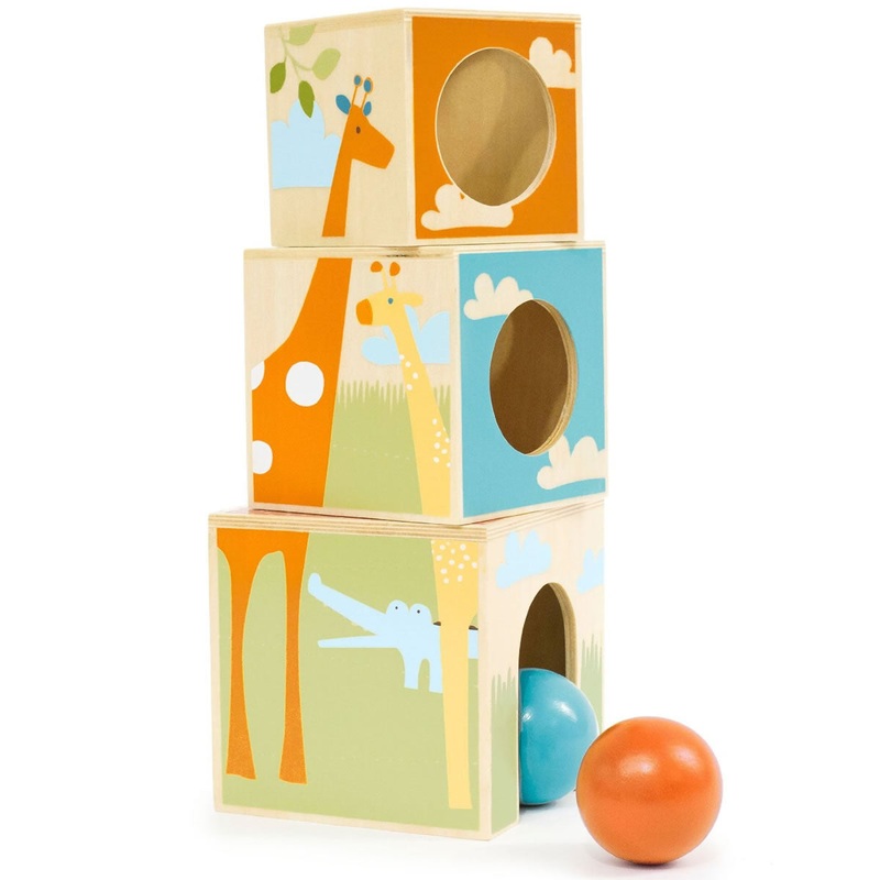 Skip Hop Giraffe Safari Nest & Play Blocks