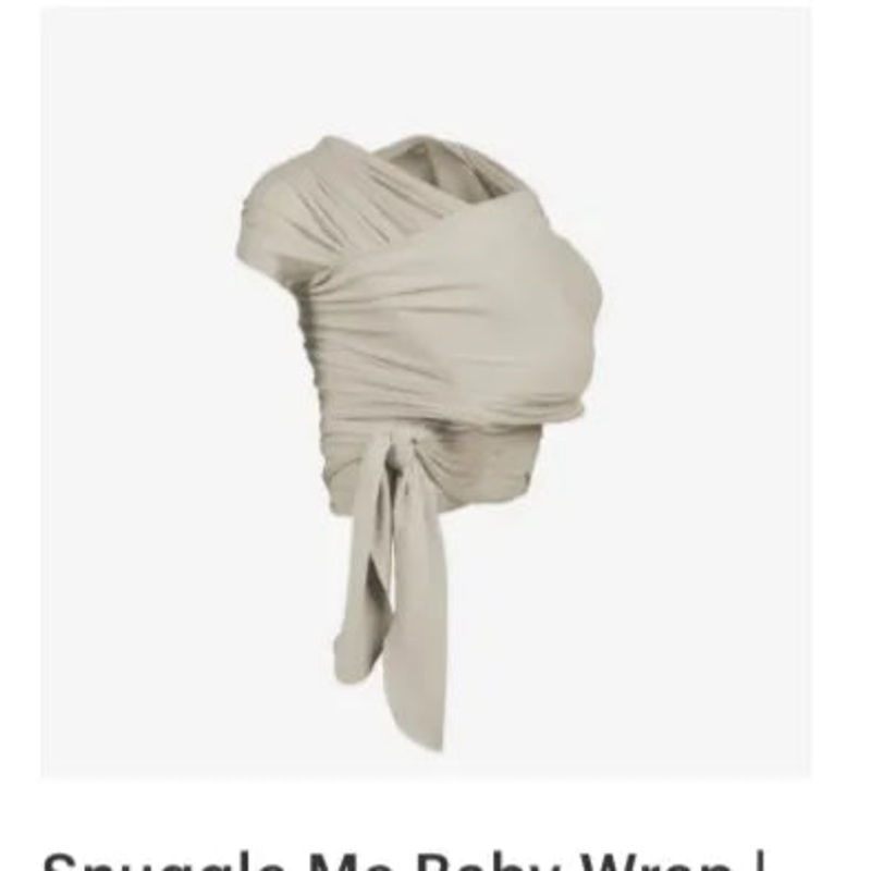 Snuggle Me Baby Wrap | Hands-Free Cotton Baby Carrier in Birch