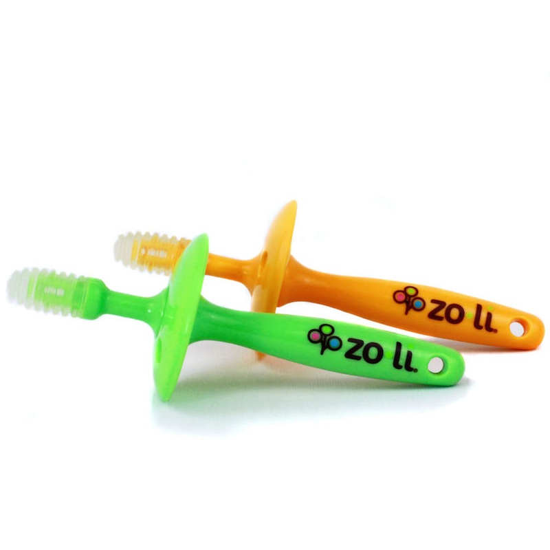 Zoli GUMMY Teething Sticks – Green/Orange