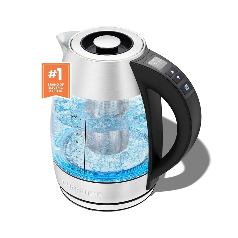 1.8L Rapid-Boil Kettle with Temperature Control and Tea Infuser – Stainless Steel