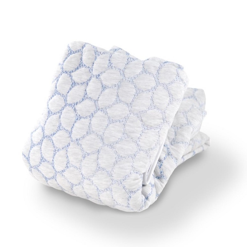 Lullaby Earth Gentle Start Breathable Mattress Cover – Blue Leaf