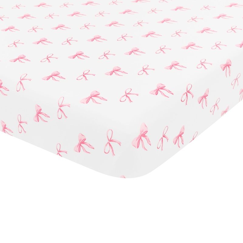 Mini Crib Sheet in Bow