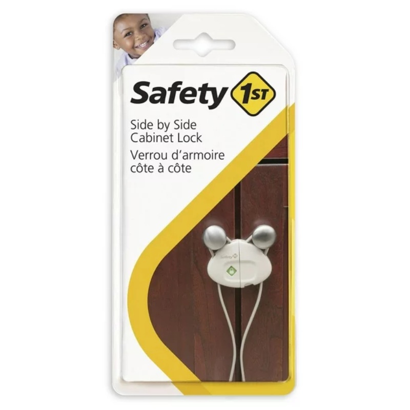 Side by Side Cabinet Lock – White