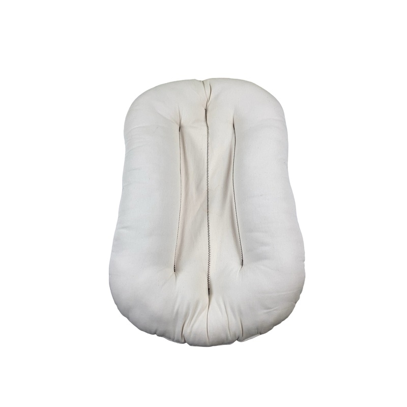 Snuggle Me Organic Sensory Infant Lounger with Cover, Moss, Natural