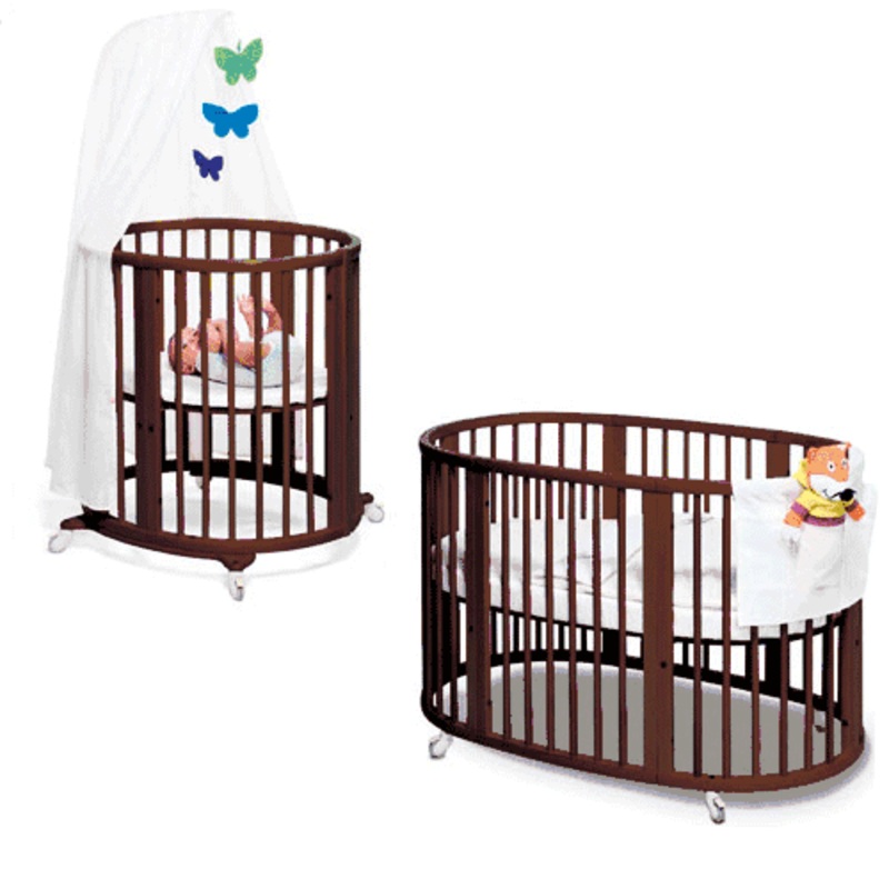 Stokke Sleepi System 1 Bassinet and Crib Set in Walnut