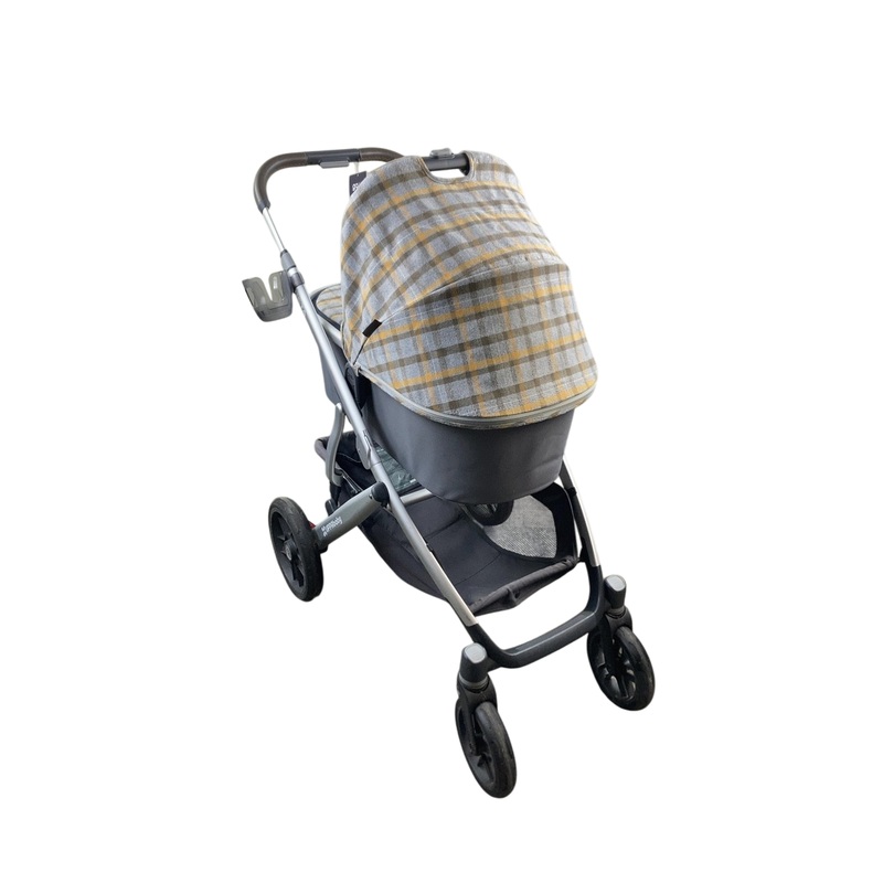 UPPAbaby VISTA V2 Stroller, Bassinet and Frame Only, 2018, Spenser (Grey/Yellow Tartan)