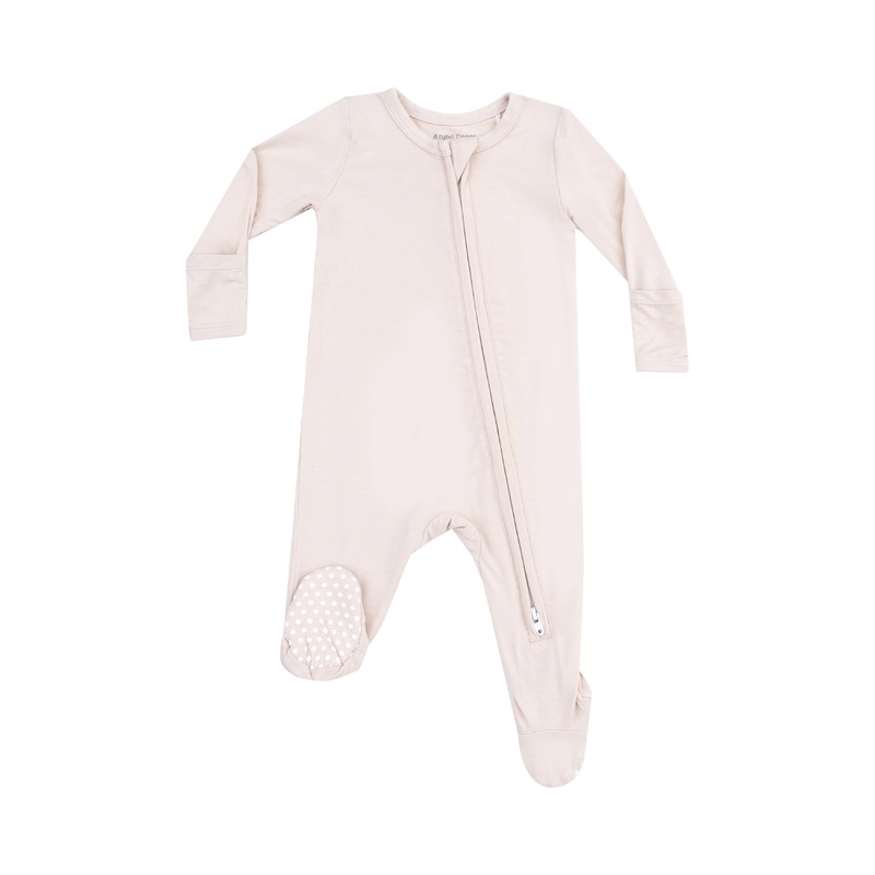 2 Way Zipper Footie – Sandshell