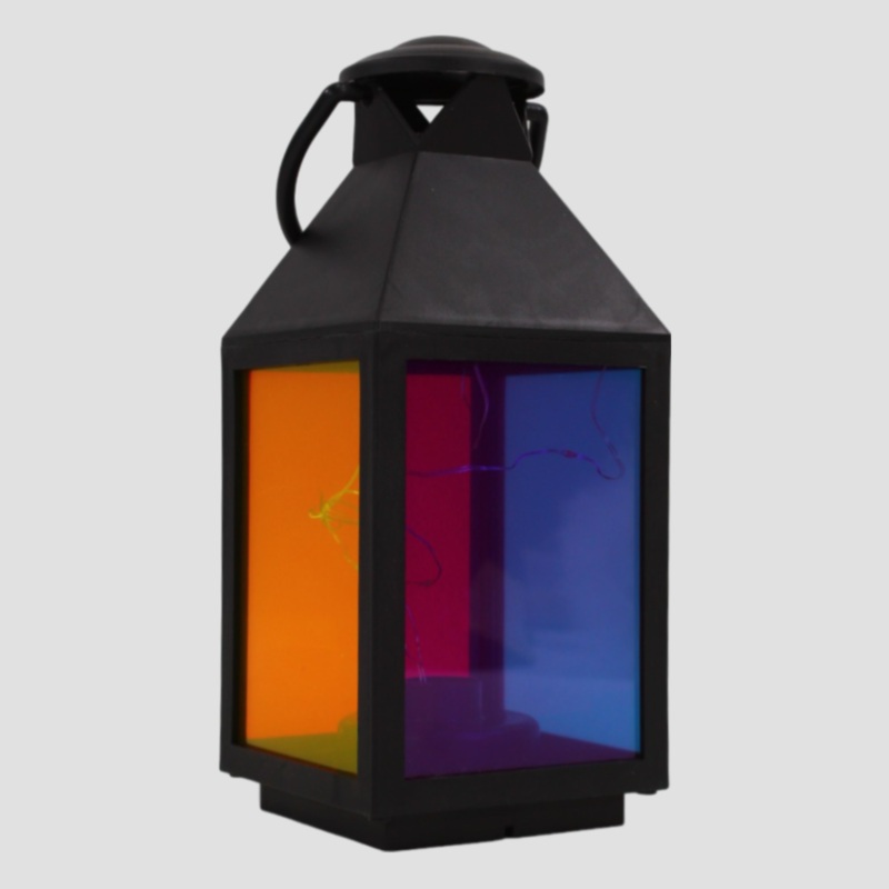 Acrylic Ramadan Lantern  Multicolour Frame, Medium Size