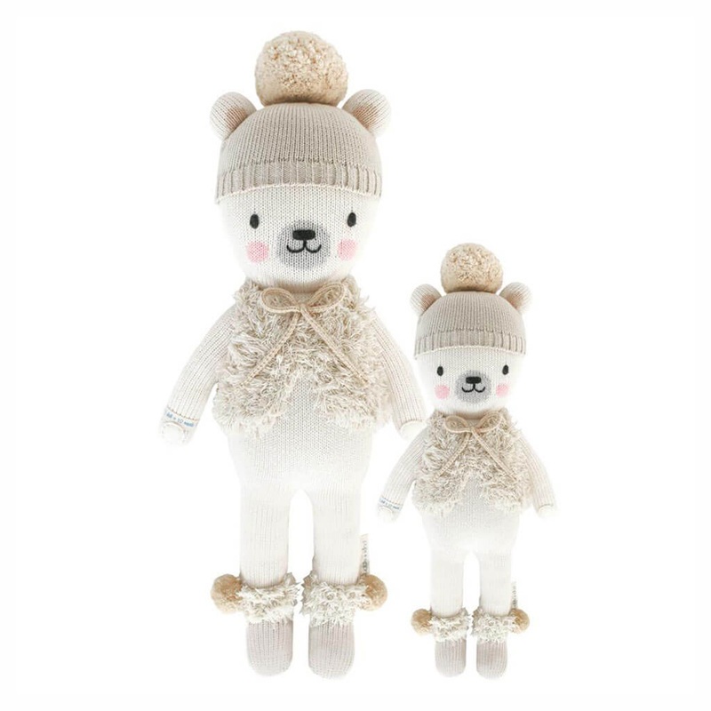 Hand Knit Doll Stella The Polar Bear