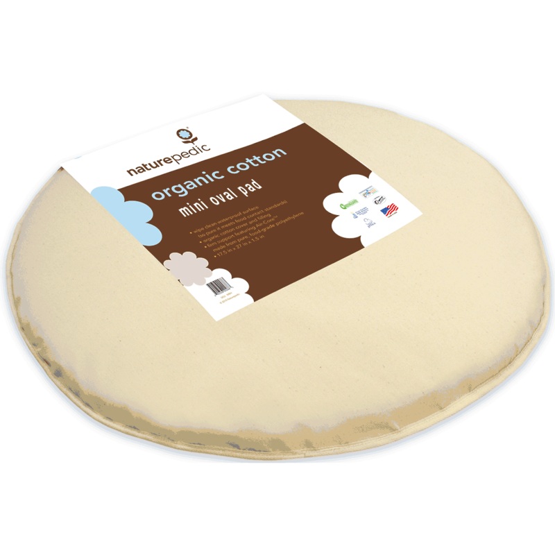 Naturepedic Organic Cotton Stokki Sleepi Mini Mattress 23x29x1 – Natural