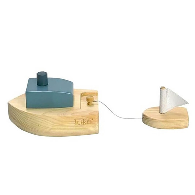 Ofune Hinoki Wind-Up Boat